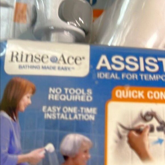 Assisted Bather with Silver and White Design - Picture 3 of 7